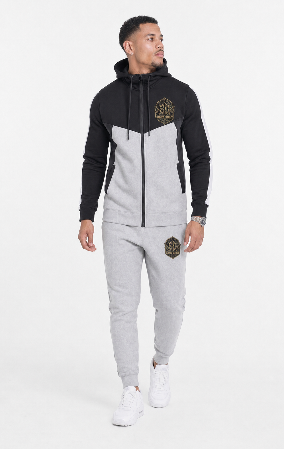Sort Grå Tracksuit SD