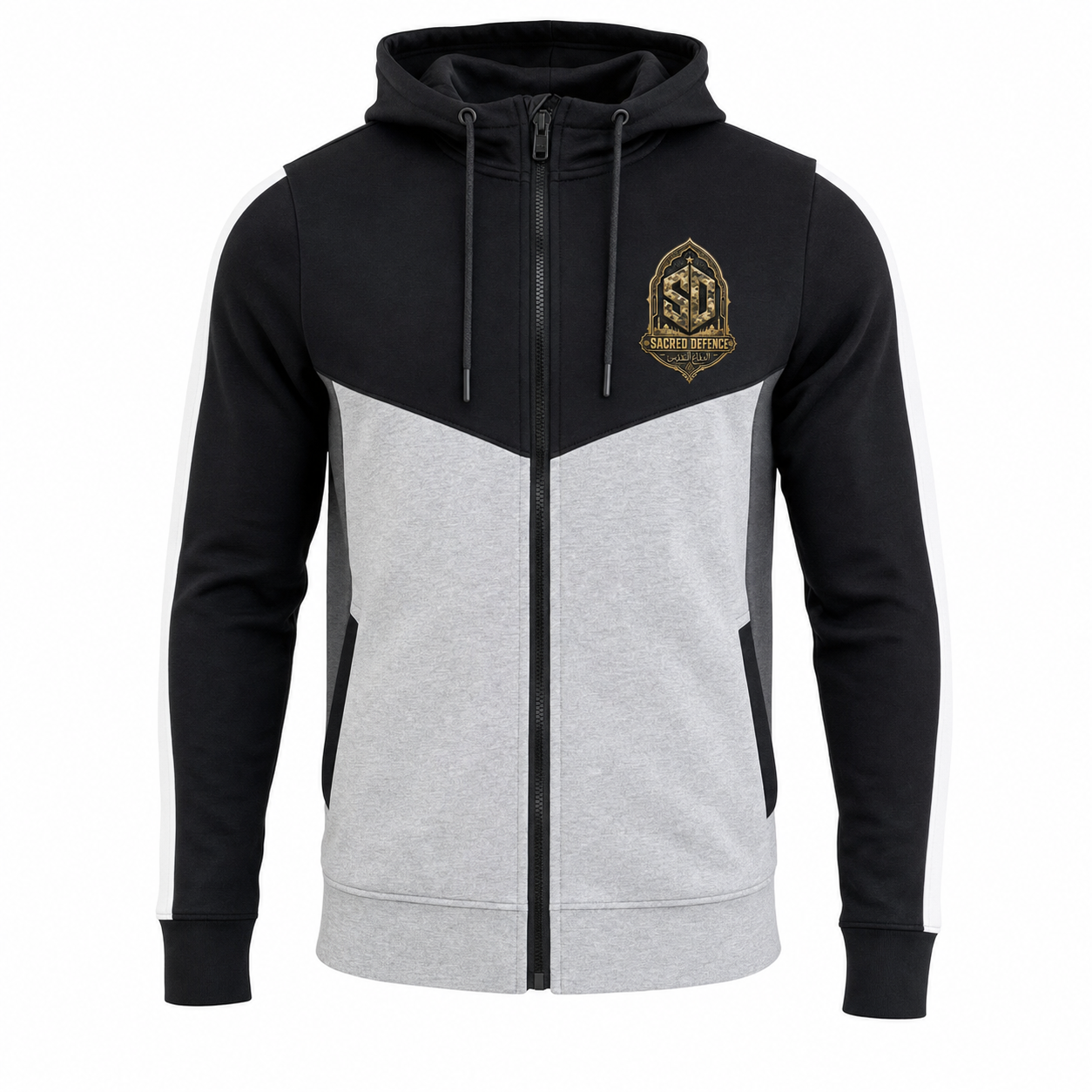Grå Hoodie